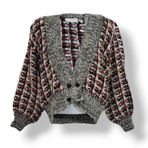 Vintage 80's Tony Lambert Collection Double Breasted Sweater Cardigan Size Small